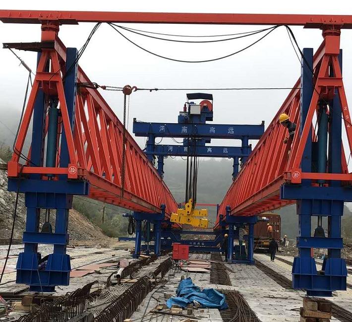 黑龍江邦中建筑材料科技有限公司，雙鴨山市集賢縣省道工程，采購全新式GYLQ40m-200t架橋機