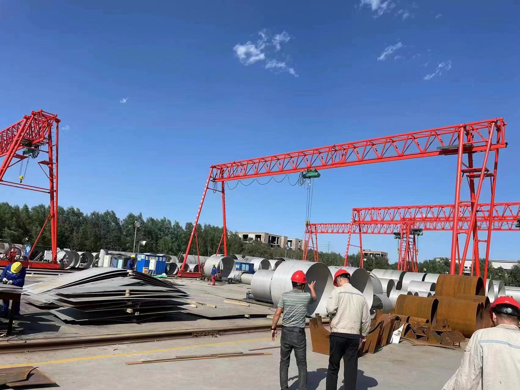 20噸龍門吊安裝時，需要注意哪些尺寸？